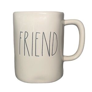 Rae Dunn M Stamped “FRIEND” coffee/Tea mug RARE